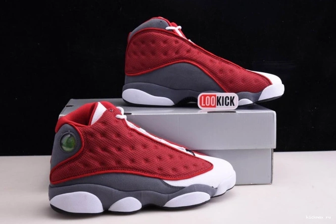 Rep Gym Grey Jordan Red Flint Retro Air 13 414571-600 0811